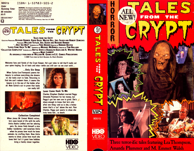TALES FROM THE CRYPT TV SHOW HBO VIDEO VHS COVER