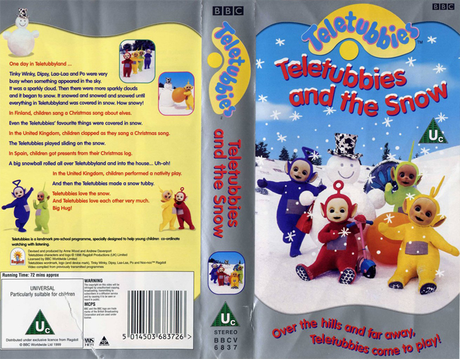 TELETUBBIES AND THE SNOW VHS COVER
