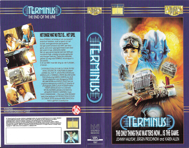 TERMINUS, THE END OF THE LINE, VHS COVER, VHS COVERS