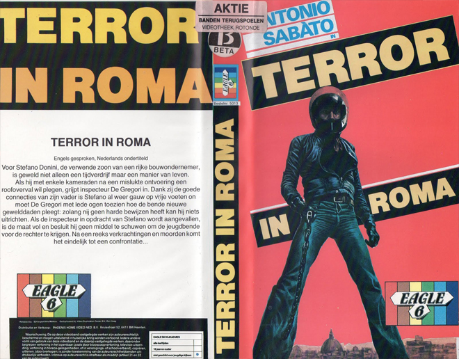 TERROR IN ROMA VHS COVER, VHS COVERS