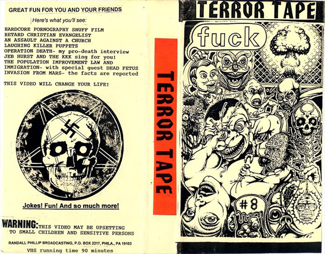 TERROR TAPE: FUCK #8 VIDEO MAGAZINE, VHS COVERS