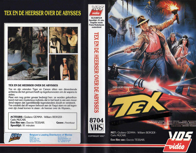 TEX EN DE HEERSER OVER DE ABYSSES VHS COVER