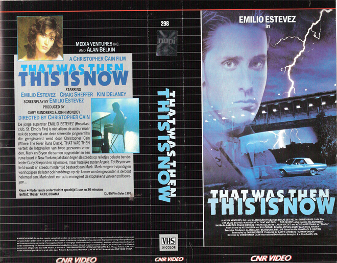 THAT WAS THEN THIS IS NOW VHS COVER, VHS COVERS