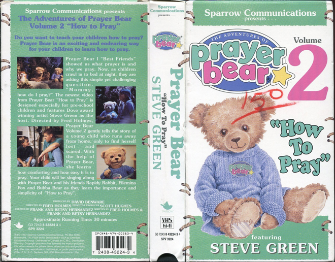 THE ADVENTURES OF PRAYER BEAR 2 : HOW TO PRAY, ACTION, HORROR, BLAXPLOITATION, HORROR, ACTION EXPLOITATION, SCI-FI, MUSIC, SEX COMEDY, DRAMA, SEXPLOITATION, VHS COVER, VHS COVERS