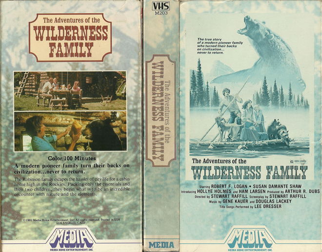 THE ADVENTURES OF THE WILDERNESS FAMILY VHS COVER