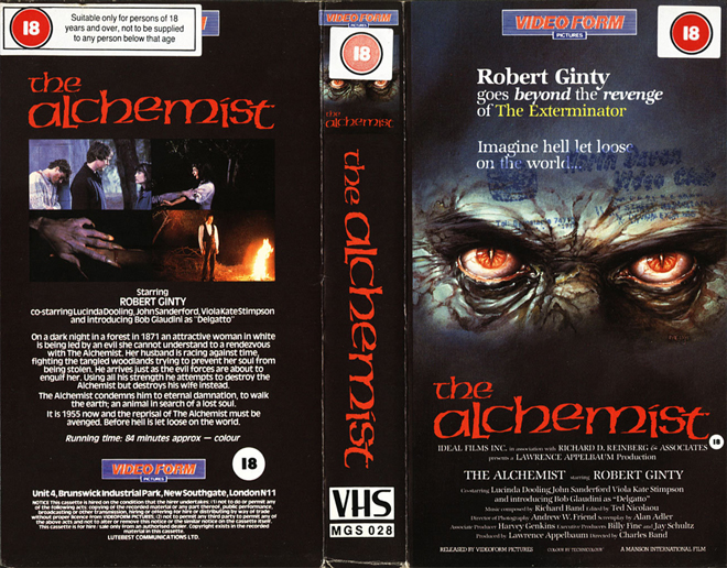THE ALCHEMIST VHS COVER