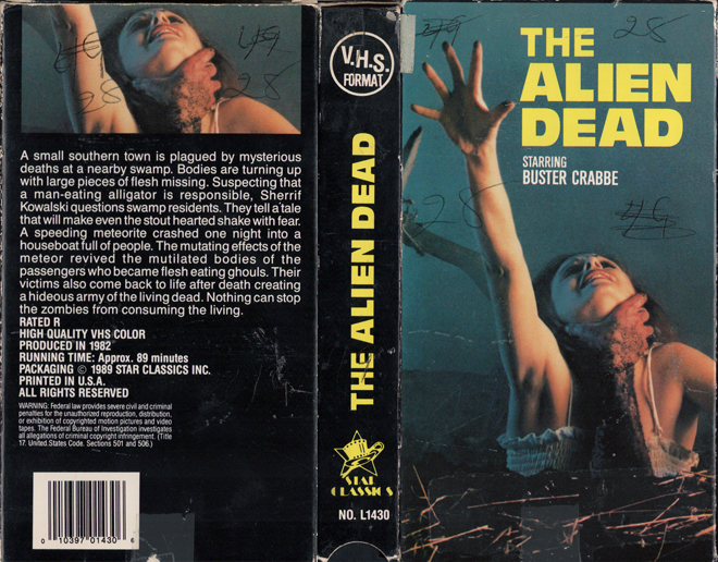 THE ALIEN DEAD VHS COVER