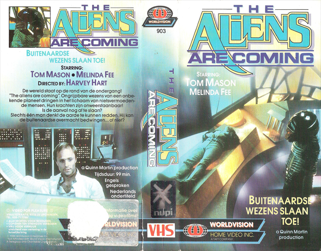 THE ALIENS ARE COMING, NETHERLANDS, VESTRON VIDEO INTERNATIONAL, BIG BOX, HORROR, ACTION EXPLOITATION, ACTION, HORROR, SCI-FI, MUSIC, THRILLER, SEX COMEDY,  DRAMA, SEXPLOITATION, VHS COVER, VHS COVERS, DVD COVER, DVD COVERS