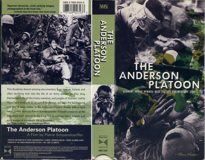 THE ANDERSON PLATOON VHS COVER