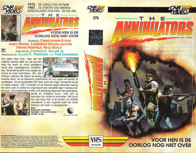 THE ANNIHILATORS VHS COVER