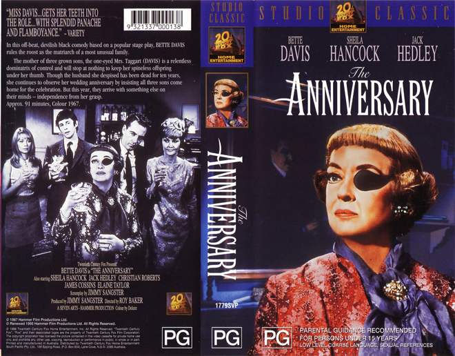 THE ANNIVERSARY VHS COVER