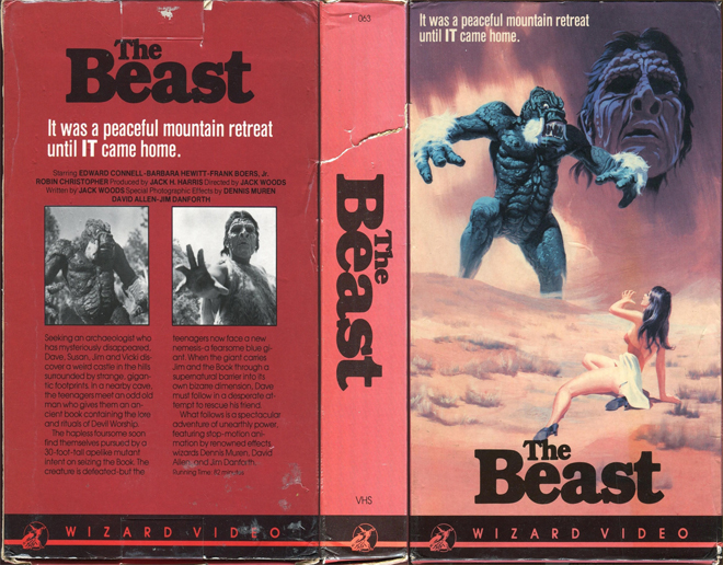 THE BEAST AKA EQUINOX WIZARD VIDEO VHS COVER