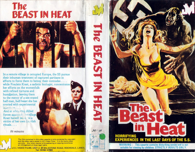 THE BEAST IN HEAT NAZIPLOIATION VHS COVER