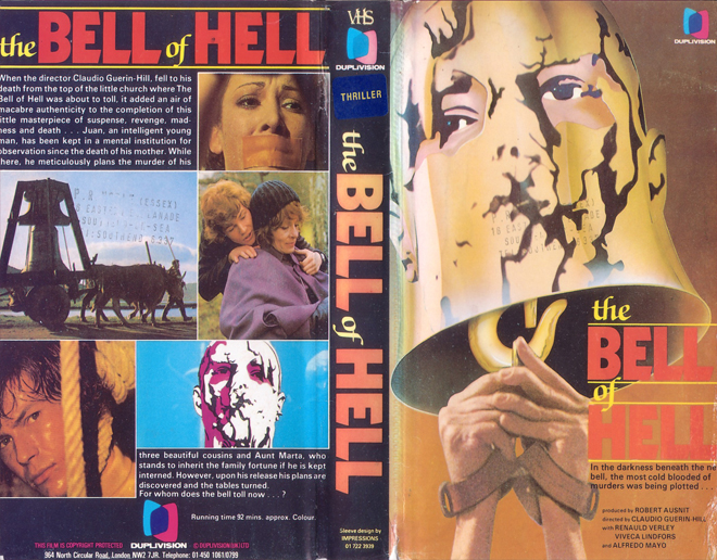 THE BELL OF HELL VHS COVER, VHS COVERS
