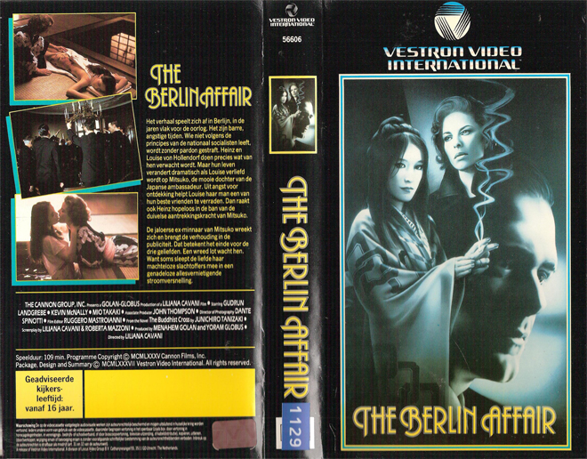 THE BERLIN AFFAIR, BIG BOX, HORROR, ACTION EXPLOITATION, ACTION, HORROR, SCI-FI, MUSIC, THRILLER, SEX COMEDY,  DRAMA, SEXPLOITATION, VHS COVER, VHS COVERS, DVD COVER, DVD COVERS