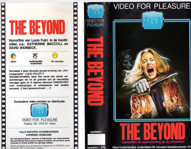 THE BEYOND GERMAN VHS COVER
