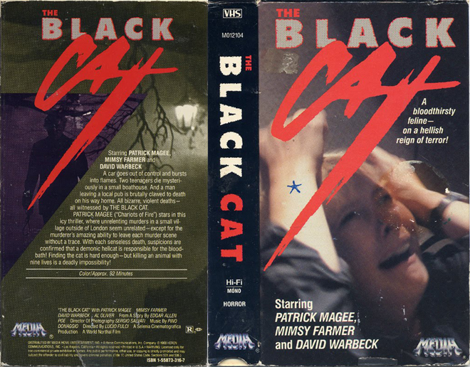 THE BLACK CAT VHS COVER