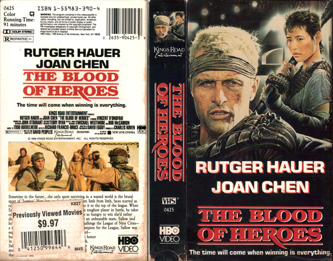 THE BLOOD OF HEROES RUTGER HAUER - SUBMITTED BY CJ PATTERSON