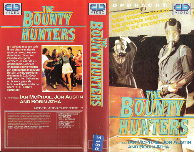 THE BOUNTY HUNTERS, VHS COVER, VHS COVERS