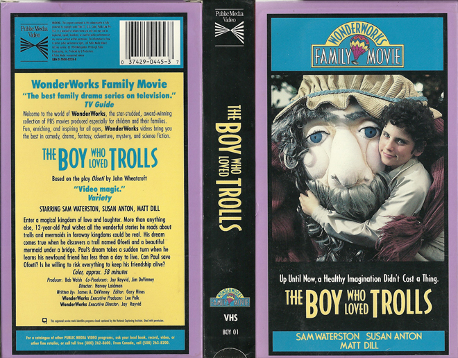 THE BOY WHO LOVED TROLLS VHS COVER