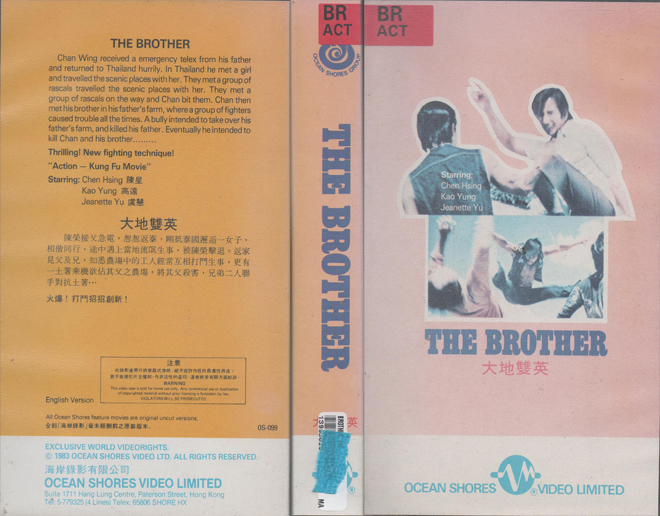 THE BROTHER VHS COVER