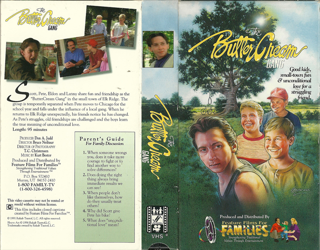 THE BUTTER CREAM GANG VHS COVER