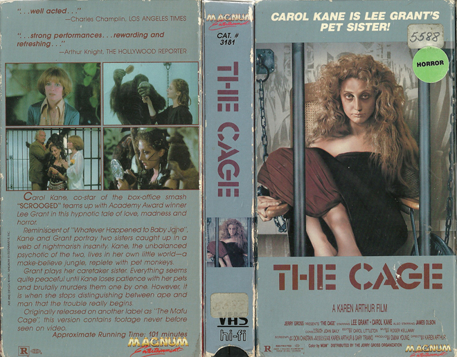 THE CAGE VHS COVER