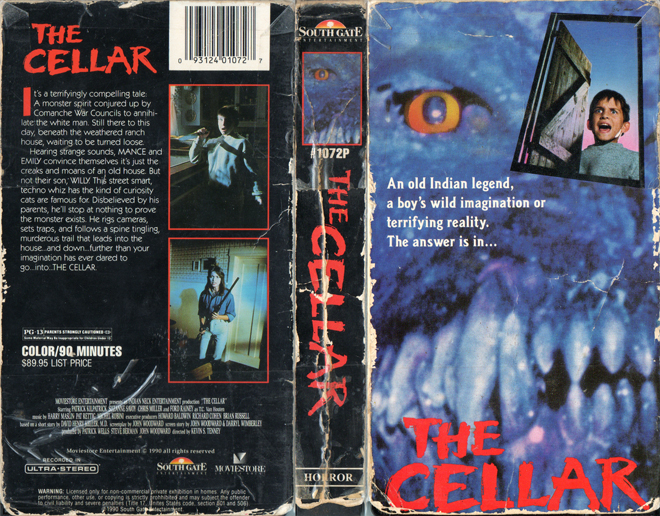 THE CELLAR SOUTH GATE ENTERTAINMENT VHS COVER