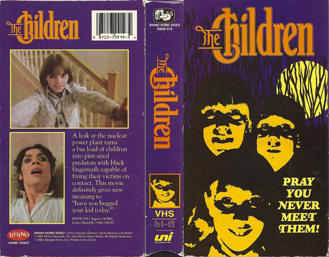 THE CHILDREN PRAY YOU NEVER MEET THEM RHINO HOME VIDEO VHS COVER