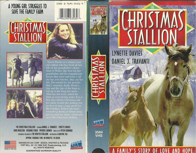 THE CHRISTMAS STALLION VHS COVER, VHS COVERS