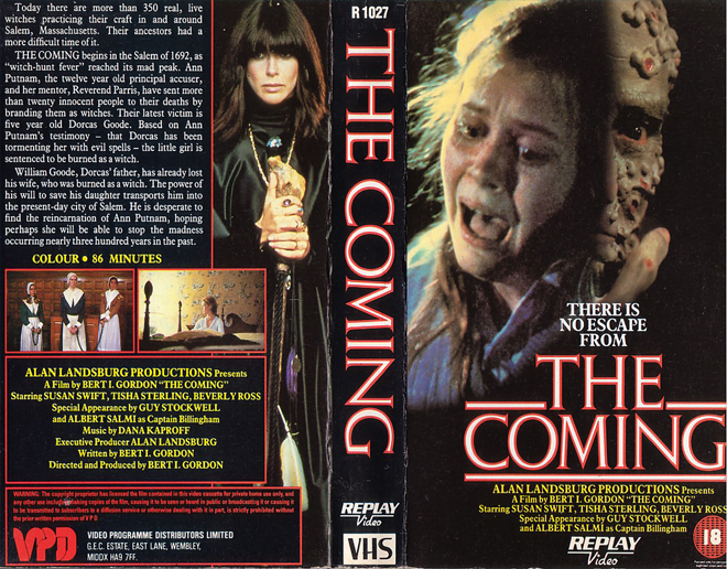 THE COMING VHS COVER