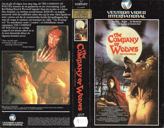 THE COMPANY OF WOLVES, BIG BOX, HORROR, ACTION EXPLOITATION, ACTION, HORROR, SCI-FI, MUSIC, THRILLER, SEX COMEDY, DRAMA, SEXPLOITATION, VHS COVER, VHS COVERS, DVD COVER, DVD COVERS