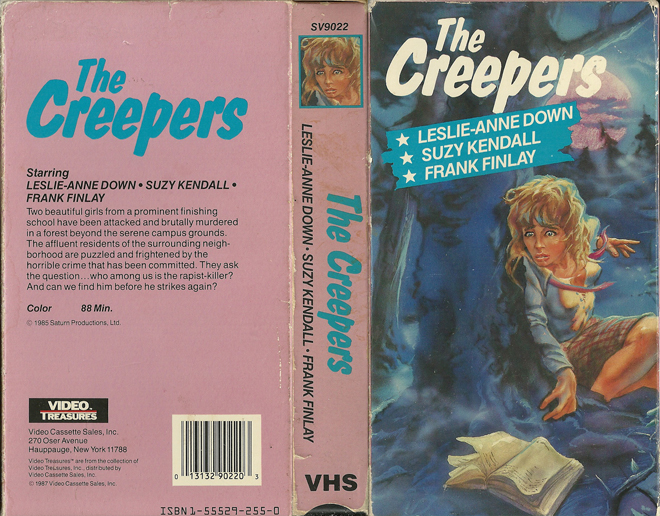 THE CREEPERS LESLIE ANNE DOWN VHS COVER