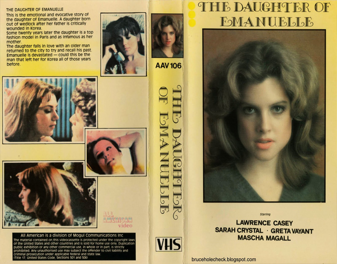 THE DAUGHTER OF EMANUELLE VHS COVER