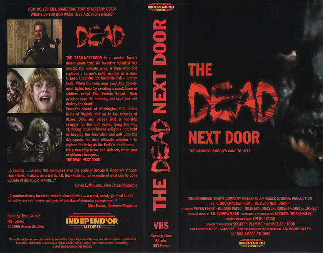 THE DEAD NEXT DOOR VHS COVER