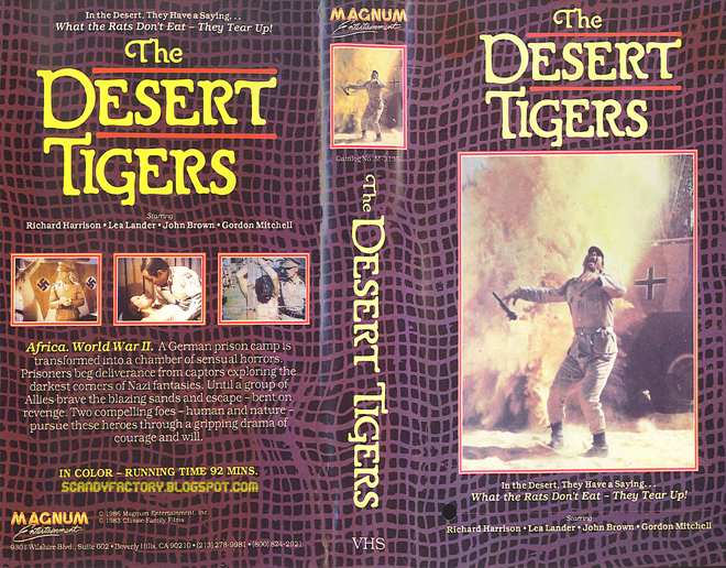 THE DESERT TIGERS MAGNUM ENTERTAINMENT VHS COVER