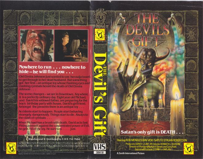 THE DEVILS GIFT, BIG BOX VHS, HORROR, ACTION EXPLOITATION, ACTION, ACTIONXPLOITATION, SCI-FI, MUSIC, THRILLER, SEX COMEDY,  DRAMA, SEXPLOITATION, VHS COVER, VHS COVERS, DVD COVER, DVD COVERS