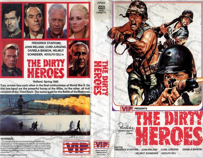 THE DIRTY HEROES VHS COVER