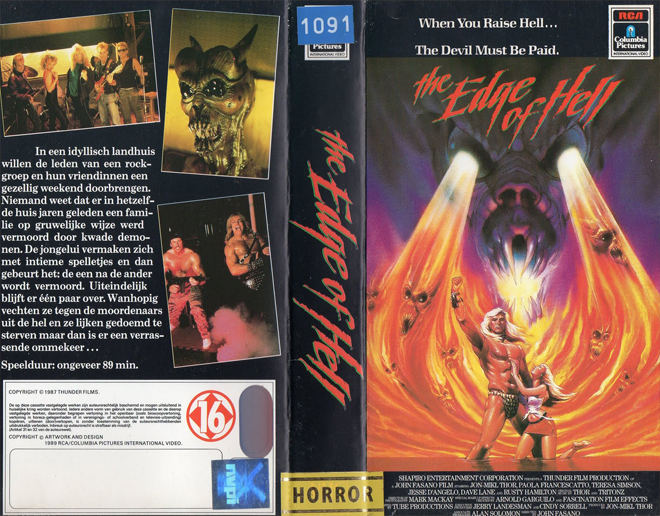 THE EDGE OF HELL VHS COVER