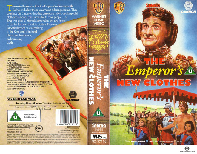 THE EMPERORS NEW CLOTHES VHS COVER