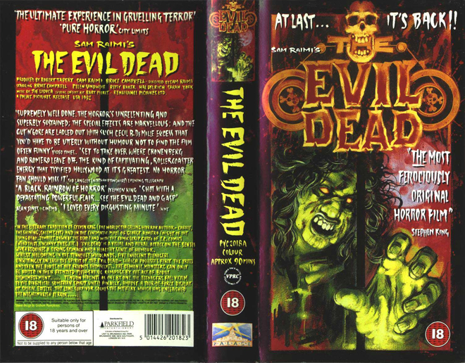 THE EVIL DEAD VHS COVER