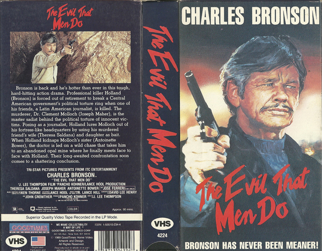 THE EVIL THAT MEN DO, VHS COVERS, VHS COVER