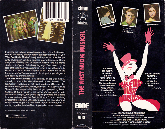 THE FIRST NUDIE MUSICAL VHS COVER