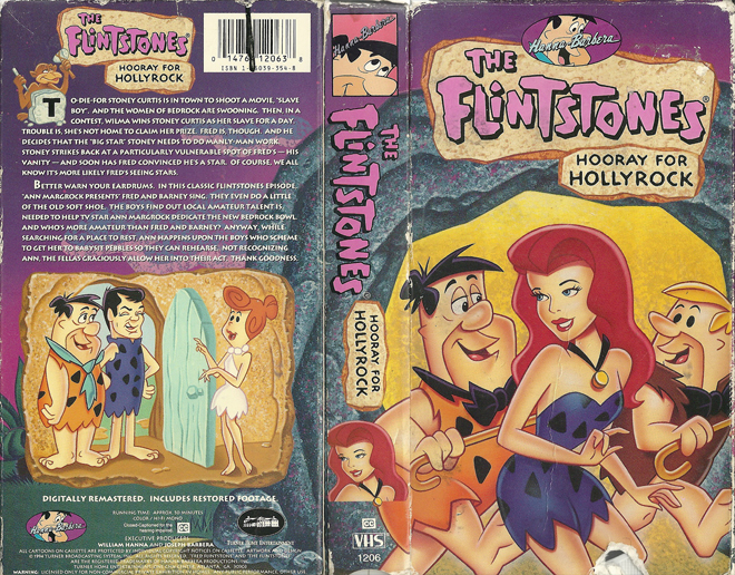 THE FLINTSTONES : HOORAY FOR HOLLYROCK VHS COVER