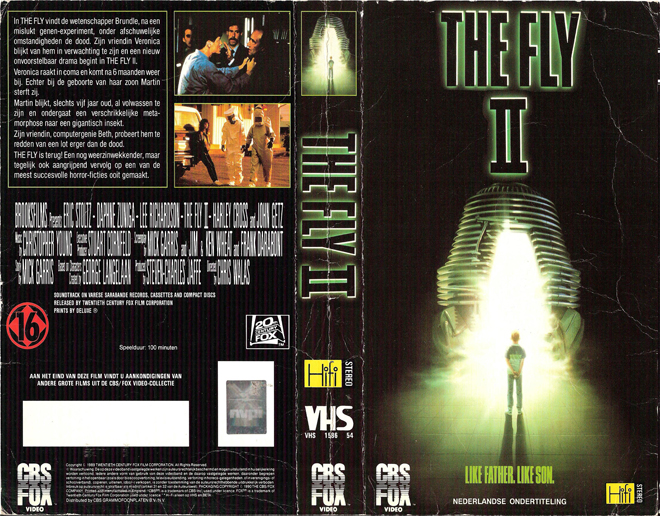 THE FLY 2 VHS COVER