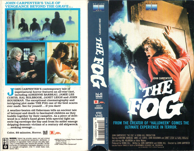 THE FOG VHS COVER