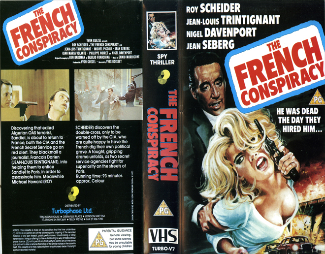 THE FRENCH CONSPIRACY, VHS COVERS, VHS COVER 