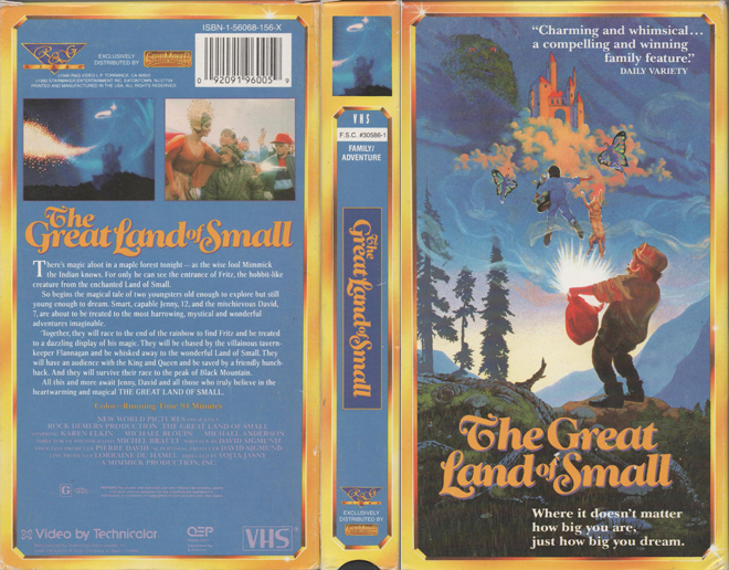 THE GREAT LAND OF SMALL VHS COVER