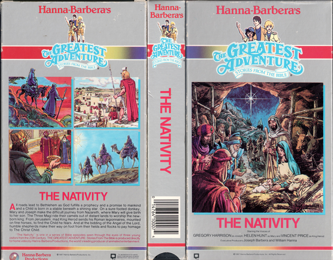 THE GREATEST ADVENTURE STORIES OF THE BIBLE : THE NATIVITY VHS COVER