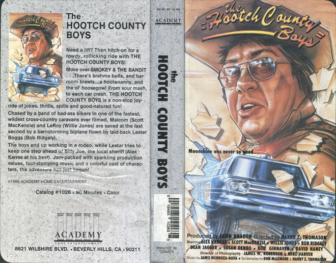 THE HOOTCH COUNTY BOYS VHS COVER, VHS COVERS
